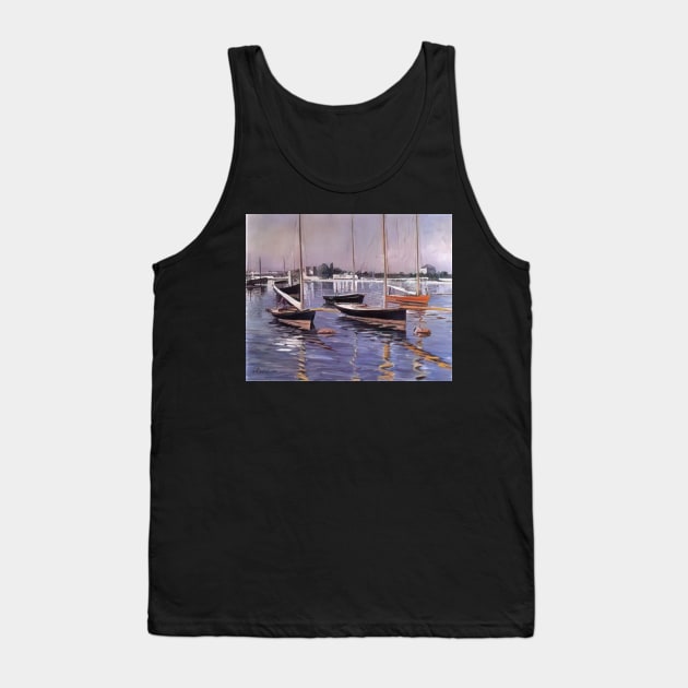 boats on the seine at argenteuil - Gustave Caillebotte Tank Top by Kollagio